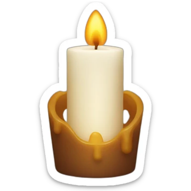 Religious candle  sticker