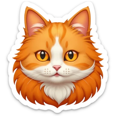 cat with star eyes sticker