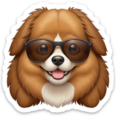 Hund mit sonnenbrille  sticker