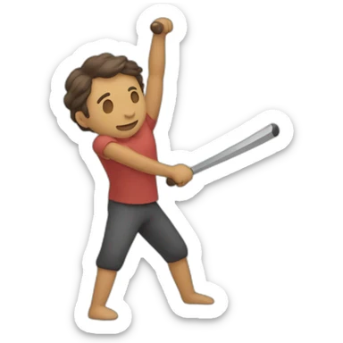 man practicing HEMA sticker