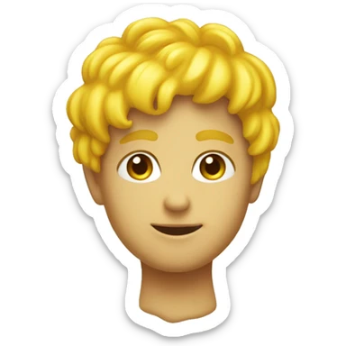 un sole giallo a forma di cuore sticker