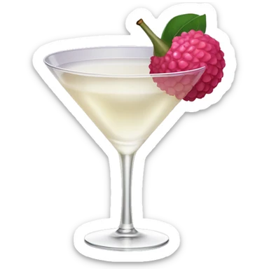 Fancy lychee martini sticker