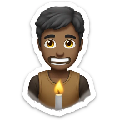 estresado y llorando sticker