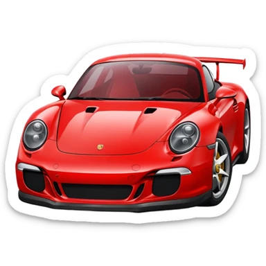 Porsche gt red sticker