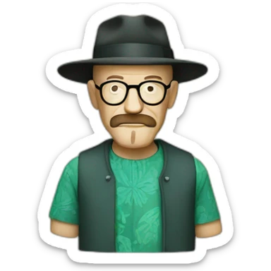 Heisenberg wears batik sticker