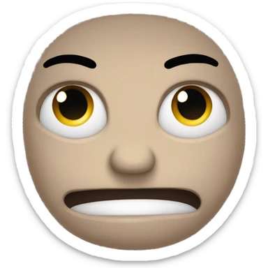 smile while frowning sticker