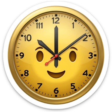 clock it emoji sticker