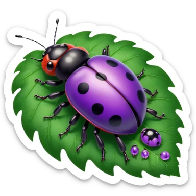 purple lady bug on leaf
























































 sticker