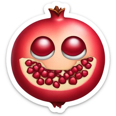 pomegranate emoji sticker