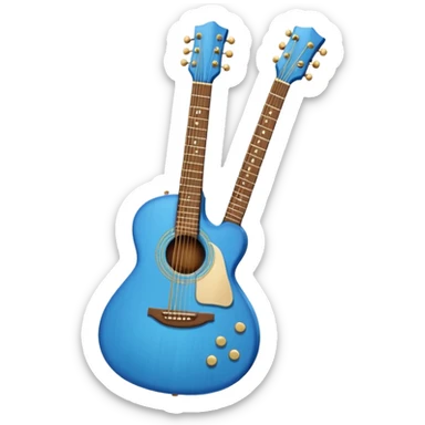 Blue guitar 🎸 sticker