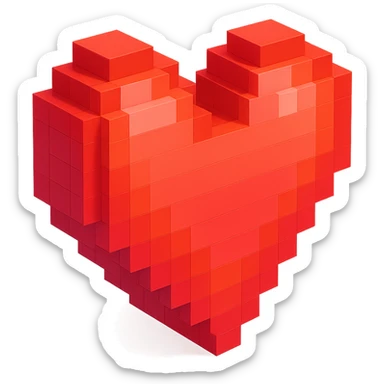 Heart sticker