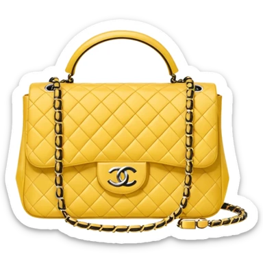 chanel butter yellow bag sticker