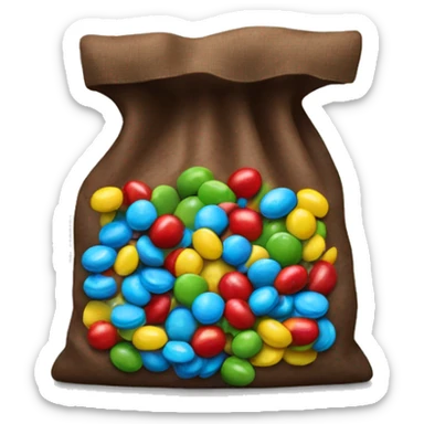 Bag of m&ms sticker
