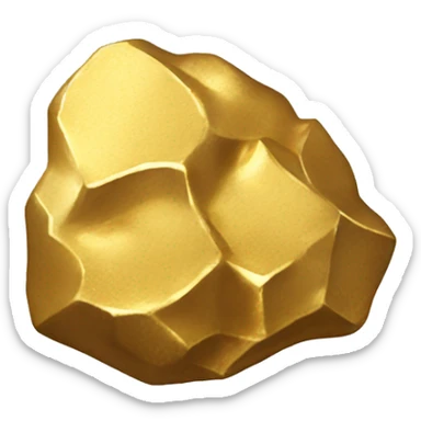 Gold nugget sticker