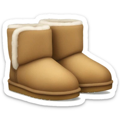 cute ugg slippers sticker