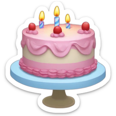 Pastel de cumpleaños sticker