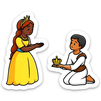 Slave begging too princess  sticker