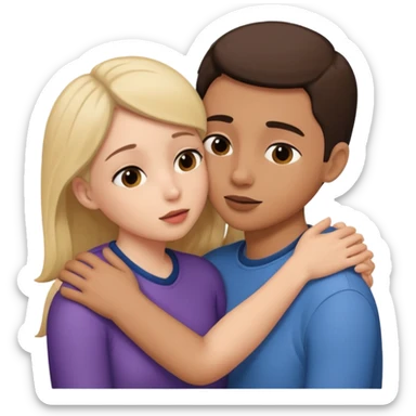 🫂+🤫 sticker