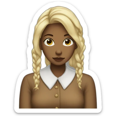 depression peau claire sticker