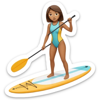 Paddleboarding girld sticker
