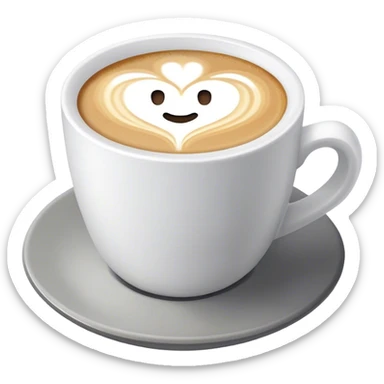 Flat white with beton sticker