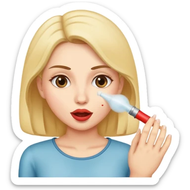 Woman giving blowjob sticker