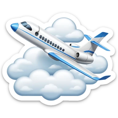 An icon featuring a remote-controlled model airplane soaring through the sky and clouds, with a detailed transmitter in the foreground. The sky is clear with motion lines showing flight. Transparent background emphasizes the precision, creativity, and joy of aeromodelling as a sport. sticker