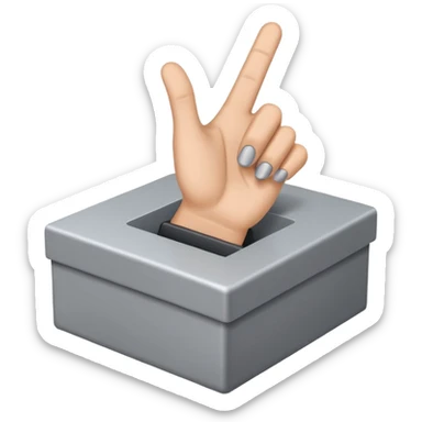 a cursor clicking on a box sticker