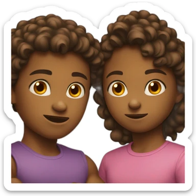 fighting siblings sticker