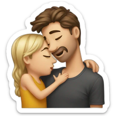 What does a kiss send sticker