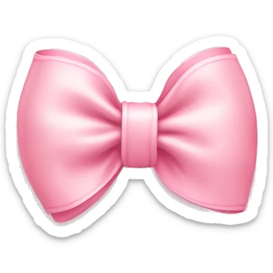 Baby pink cute bow sticker