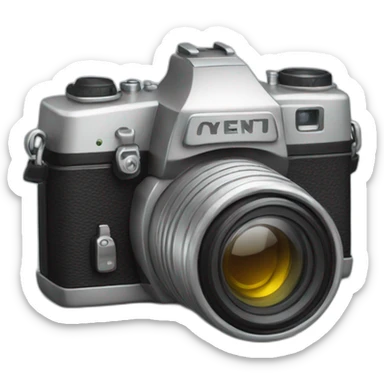 Camera with wheels sticker