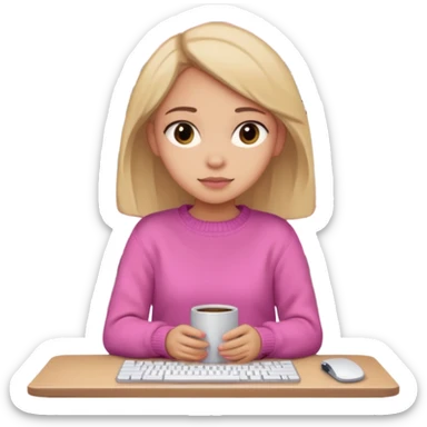 Computer on Netflix giving Pinky girly cozy vibes  sticker