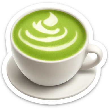 Matcha latte sticker