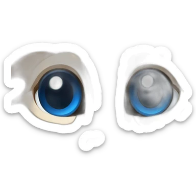 Gato gordo, de ojos azules, de pelage beige con ligeras lineas marrones y cola peludaarron oscuro navegando en un barquito sticker