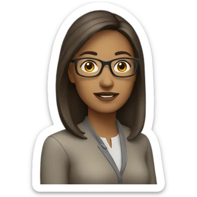 woman-strategist-working sticker