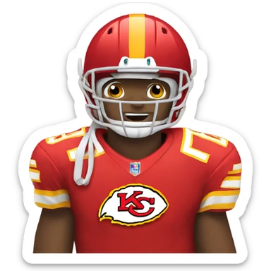 Chiefs football sticker
