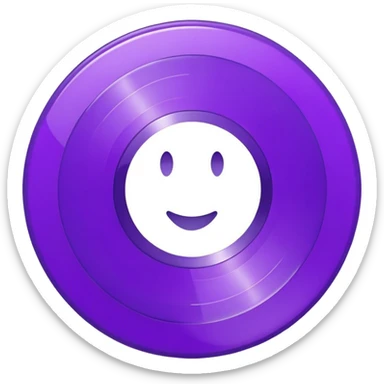 record vinyl purple sticker