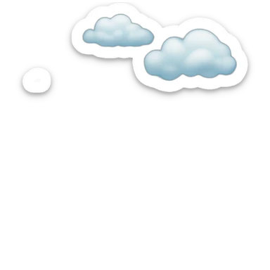 blue sky and clouds sticker