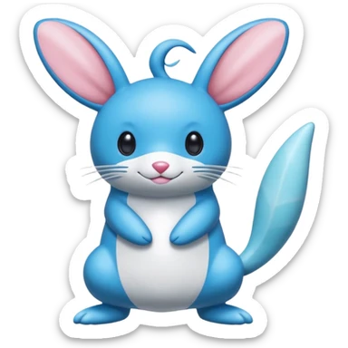 Azumarill-Manaphy-Phione-Minccino-Obstagoon-fusion  sticker