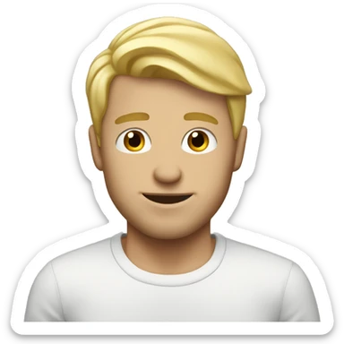 Cite blonde guy sticker