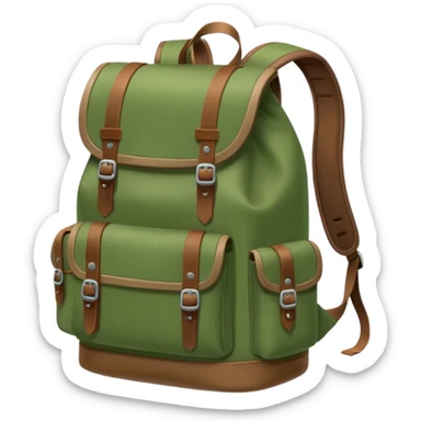 backpack to camping sticker