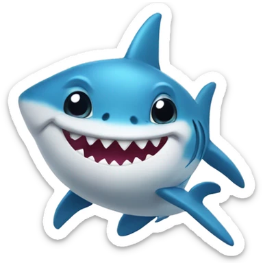 Baby shark with bow sticker