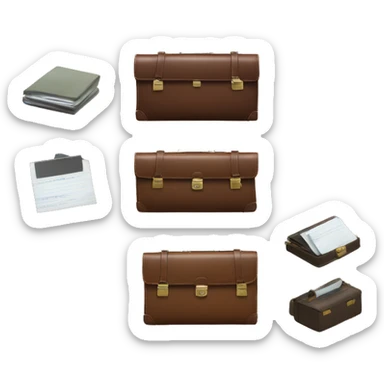 briefcase documents sticker