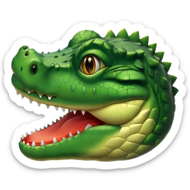 Crying croc sticker