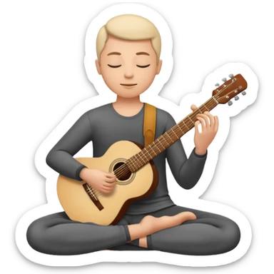 Play guitar to meditate and relax  sticker