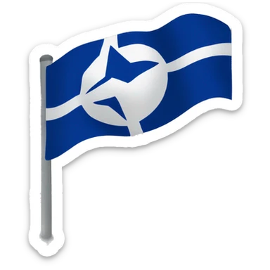 Simple Nato flag sticker