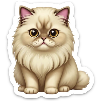 Persian cat seal point sticker