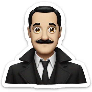 gomez addams sticker