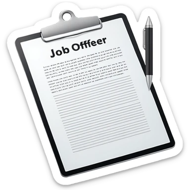 job offer sticker